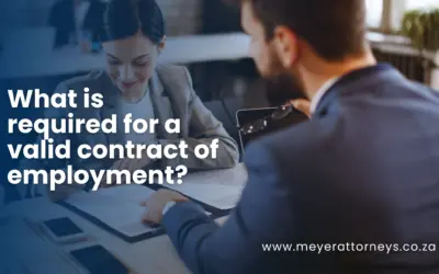 Requirements for employment contracts.