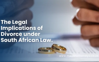 The legal implications of divorce in SA.