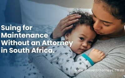 Maintenance without an attorney.