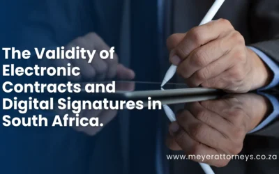 Electronic Contracts and Signatures.