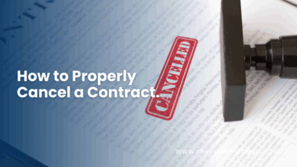 How to Cancel a Contract