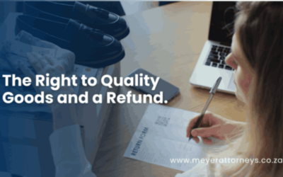 Right to Quality Goods and a Refund