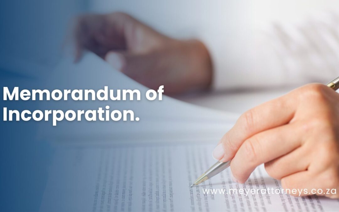 Memorandum of Incorporation