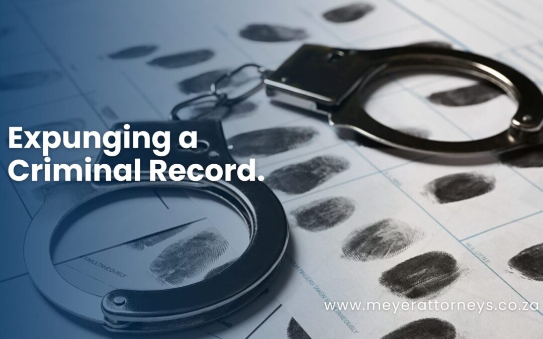 Expunging a Criminal Record