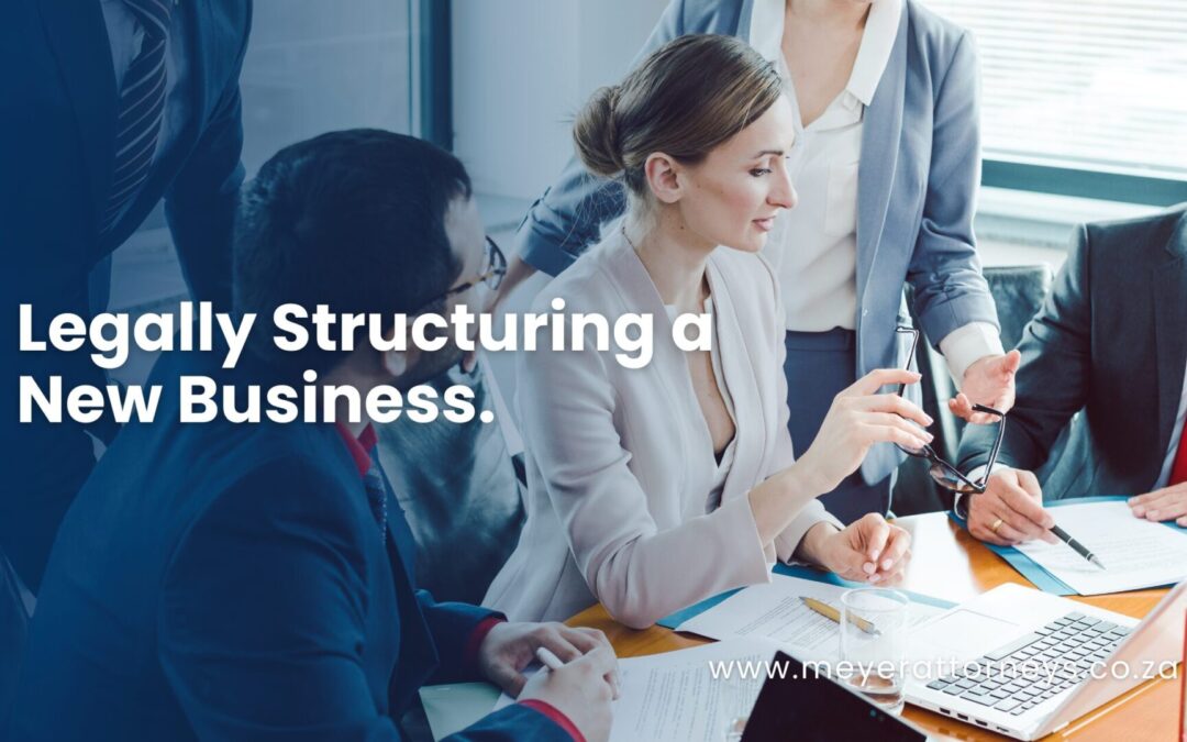Legally Structuring a New Business