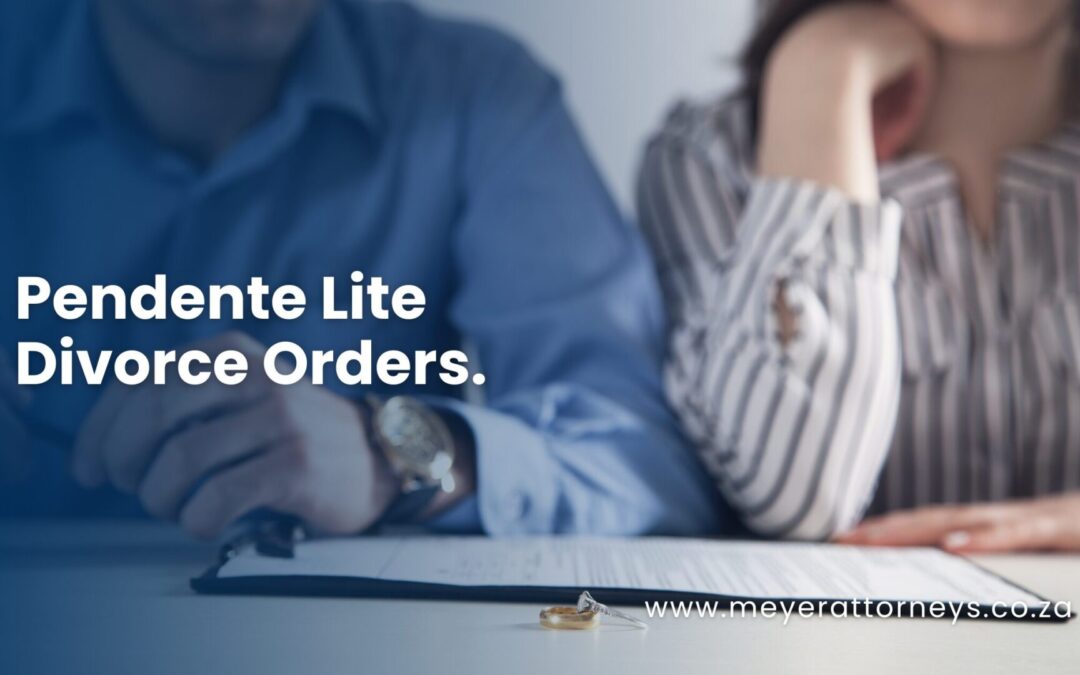 Pendente Lite Divorce Orders