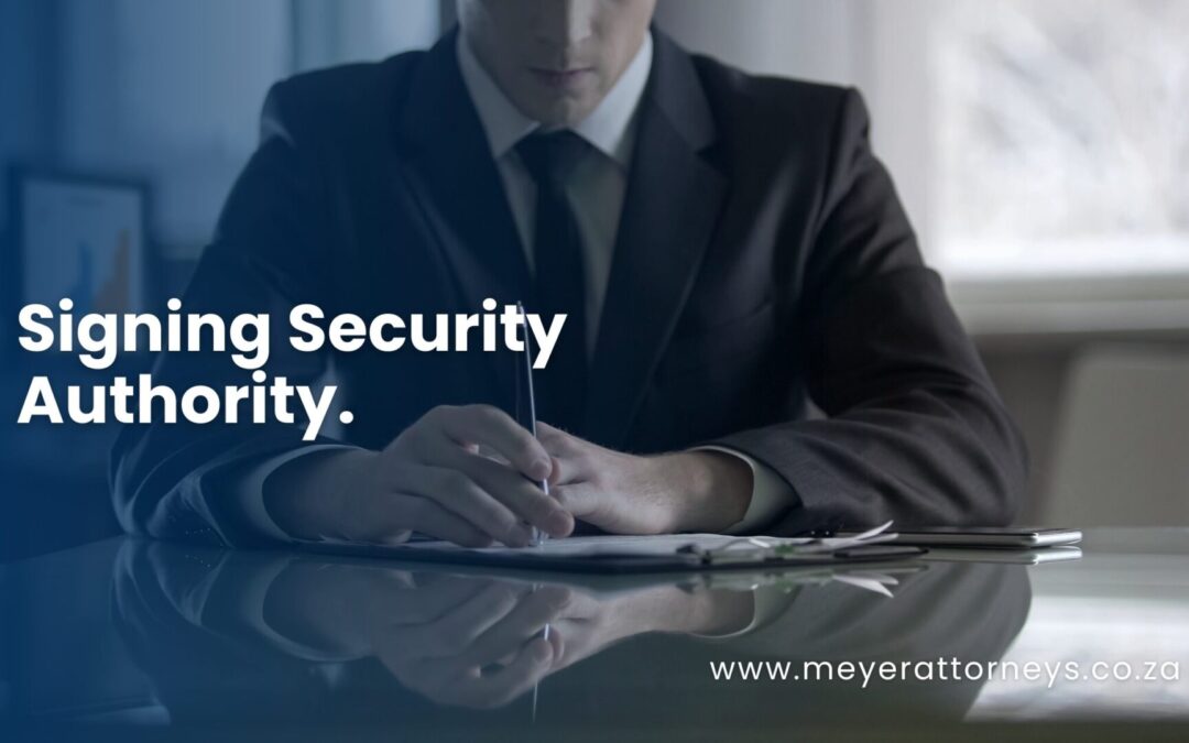 Signing Security Authority