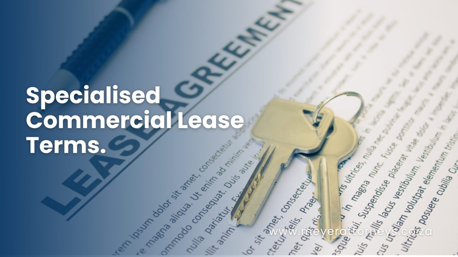 Specialised Commercial Lease Terms