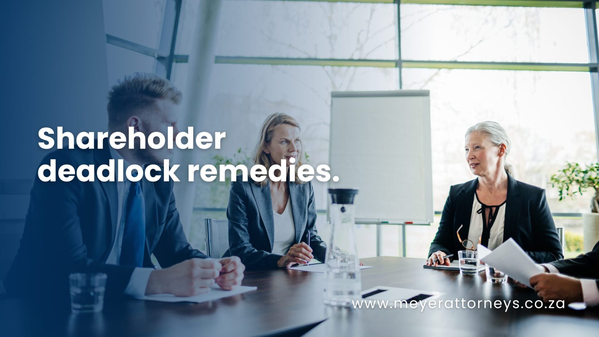 Shareholder deadlock remedies