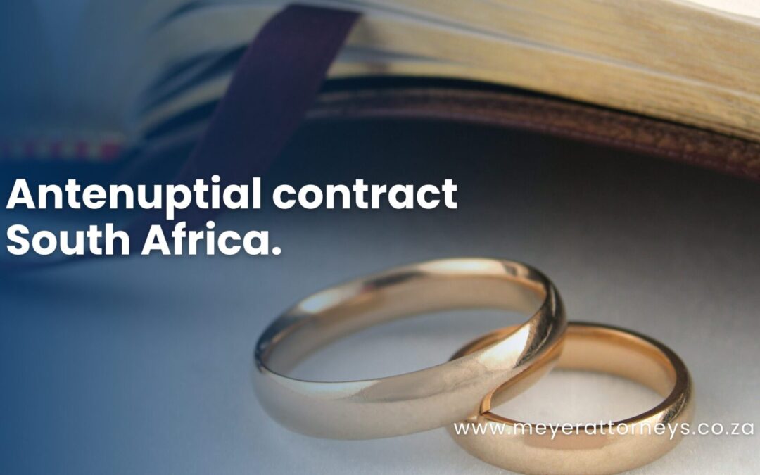 Antenuptial contract South Africa
