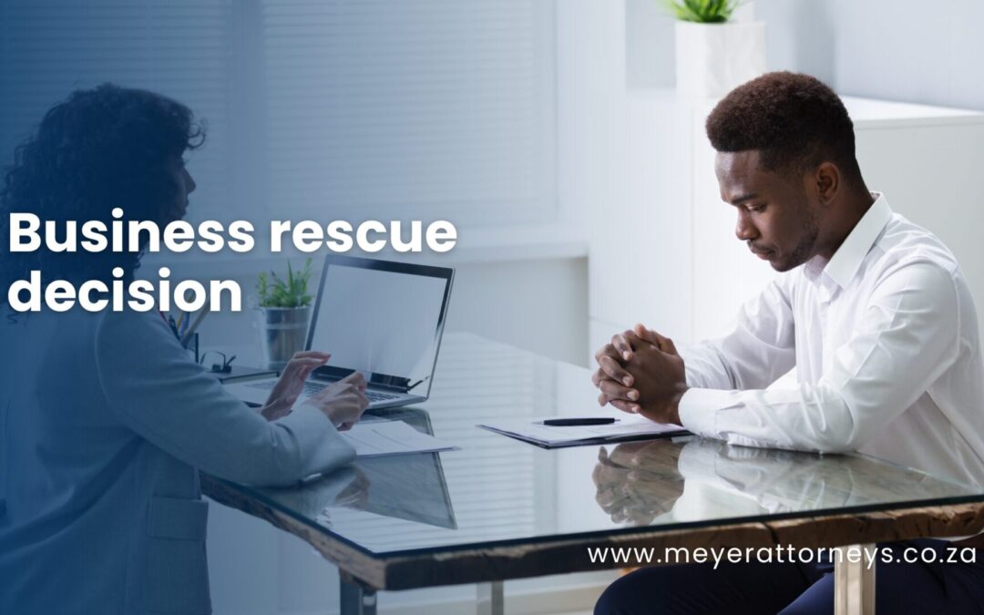 Business rescue decision