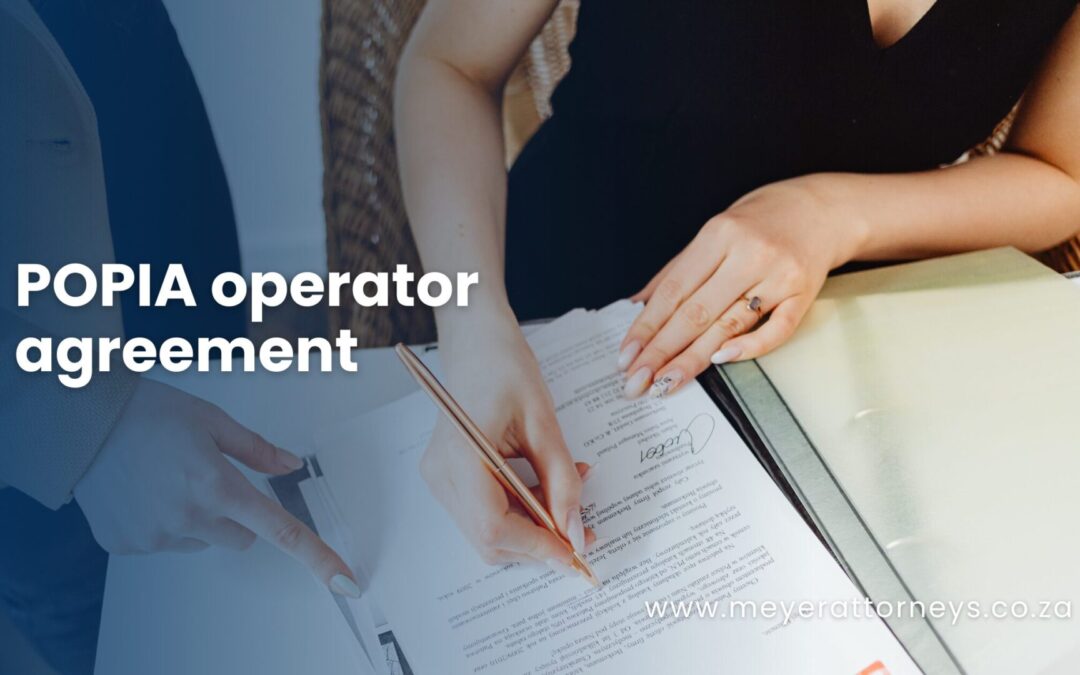 POPIA operator agreement