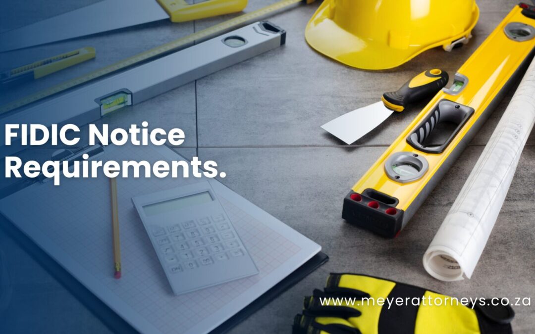 FIDIC Notice Requirements