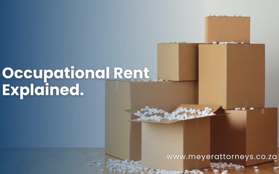 Occupational Rent Explained