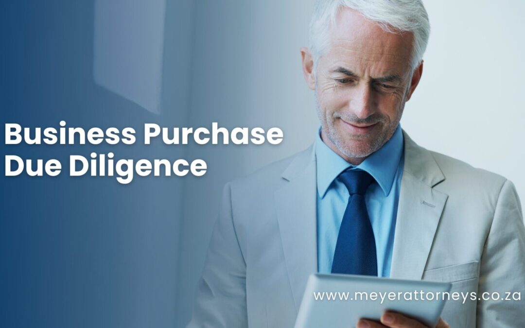 Business Purchase Due Diligence